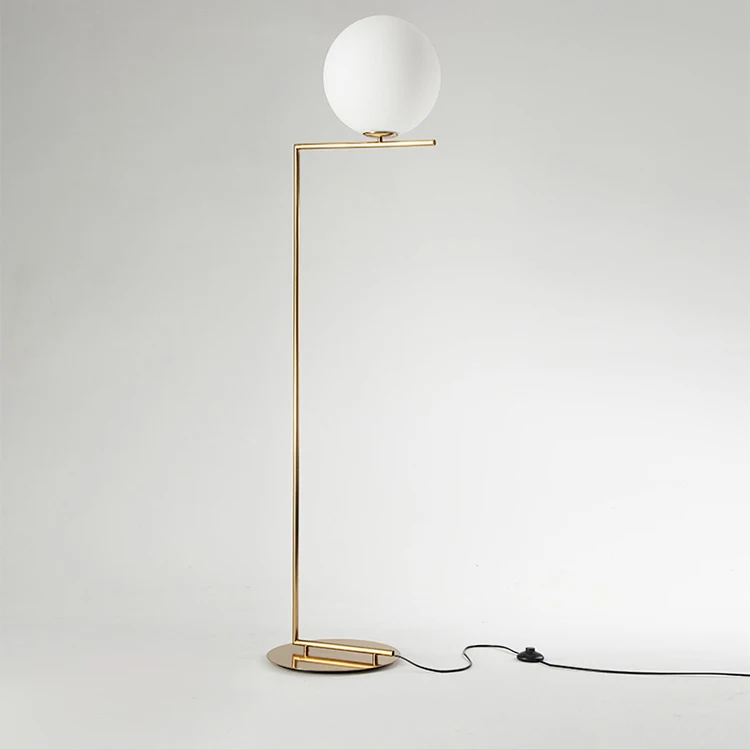 
Cheap New Brightness simple style glass ball E14 floor lamp 