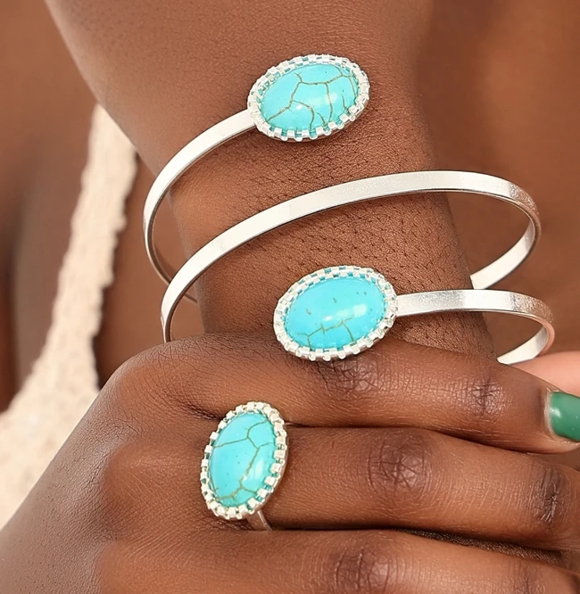 New starfish shell necklace turtle earpiece Ocean series multi-piece alloy jewelry set