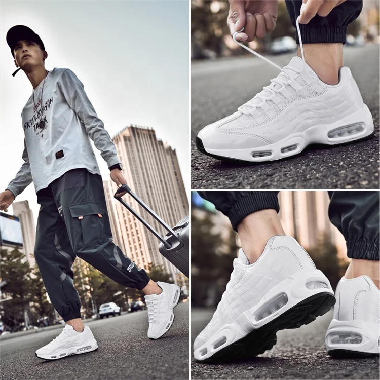 
Cheap Outdoor Air Cushion Running Sport Shoes Mesh Footwear Men Designer Sneakers Picture Solid Walking Shoes Top Grade KTS-0580 