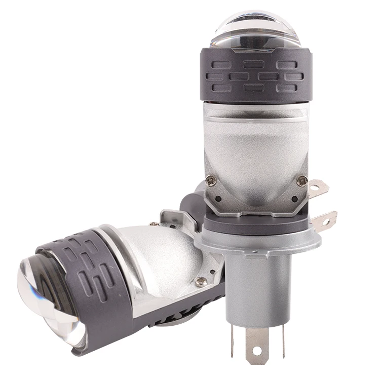 Auto Lighting System Led Projector Lens Mini H4 LED Headlight Bulbs 55W Car Bi LED Projector Lens