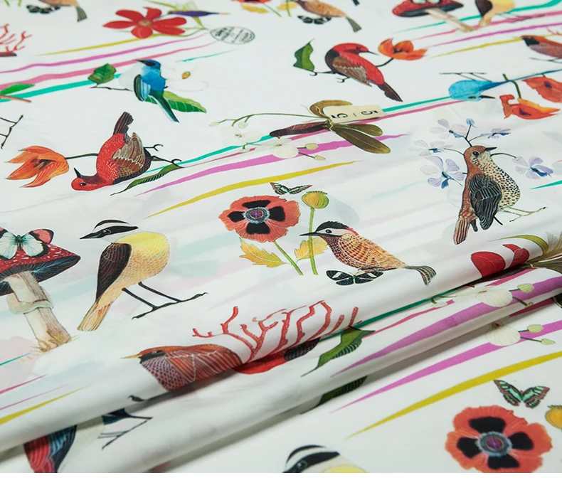 
Custom made animal printing 19mm silk double crepe 100%silk textile dress/shirt fabric 