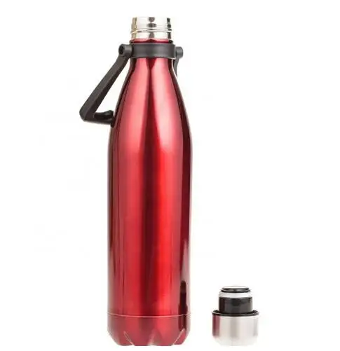 Amazon hot sell cola water bottle 1L double wall vacuum insulated sports water bottle with pp handle