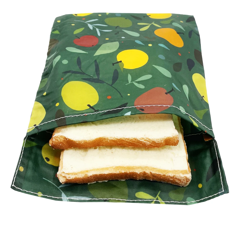 Reusable Kitchen Food Fresh-keeping Storage Beeswax Food Wrap Bag Eco Friendly Reusable Portable Plastic-Free Food Storage Bag