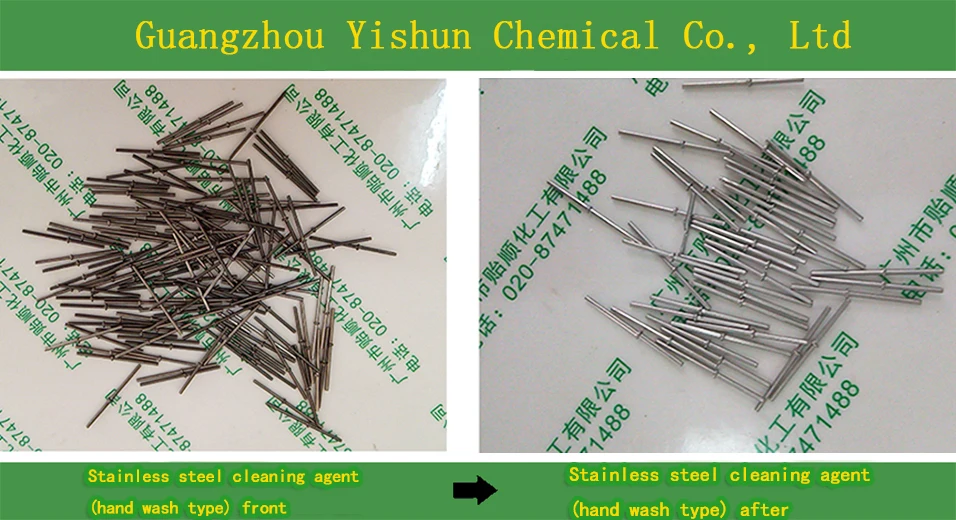 Environmentally friendly stainless steel cleaning agent (hand wash)