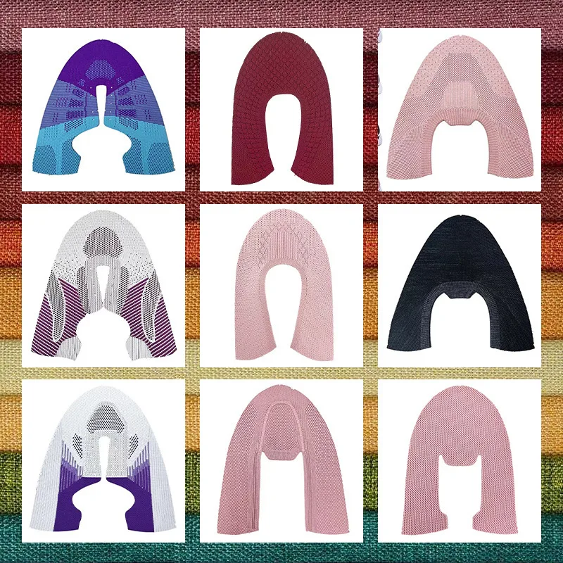 Factory custom fashion 5D shoe upper running shoe material Kpu semi-finished sneakers jacquard mesh shoe upper