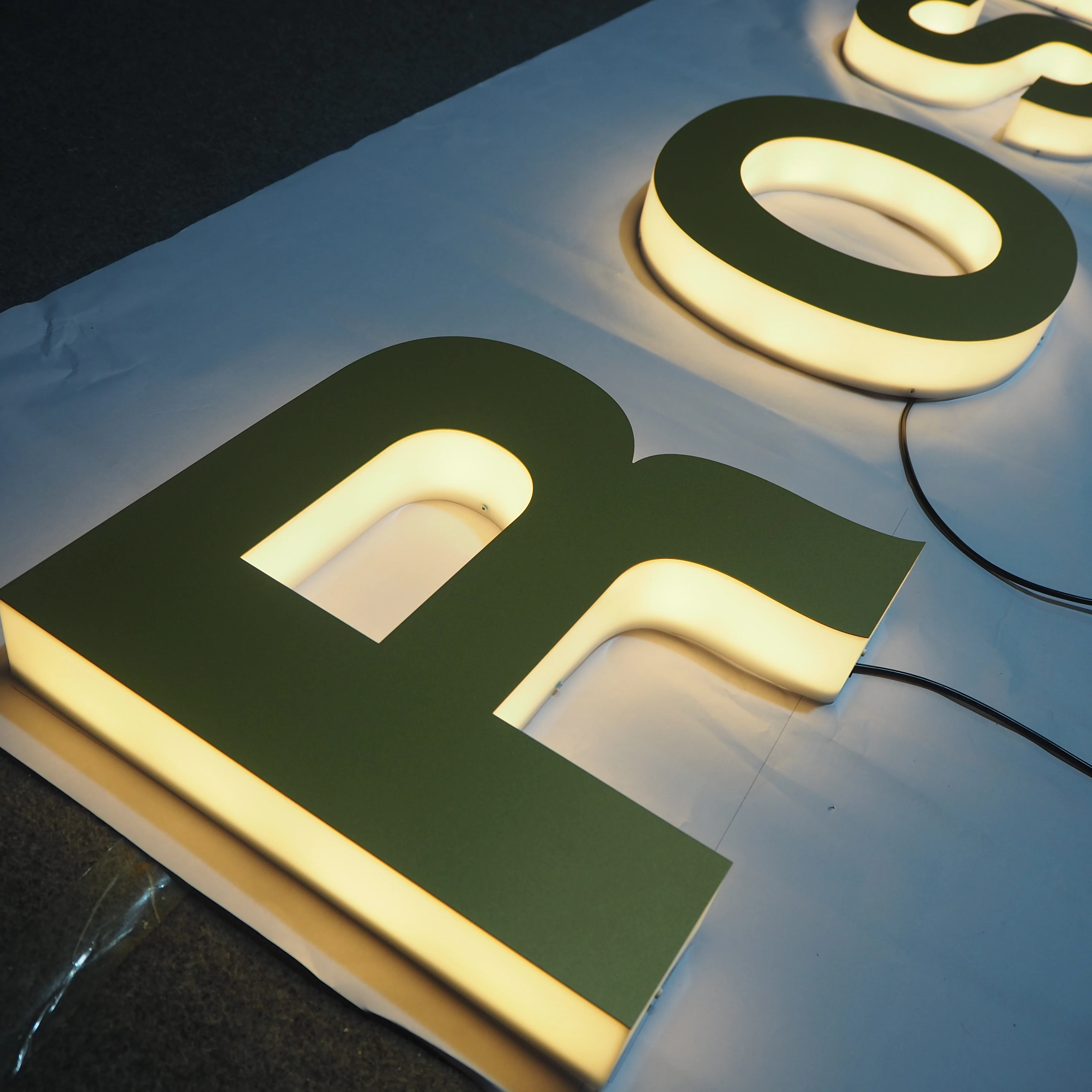 Customizable Back Luminous Characters Billboard Factory Direct Sales Luminous Words