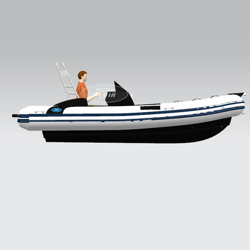 17ft алюминиевая лодка домик спортивная яхта полужесткая 5 2 м глубокая v-образная надувная