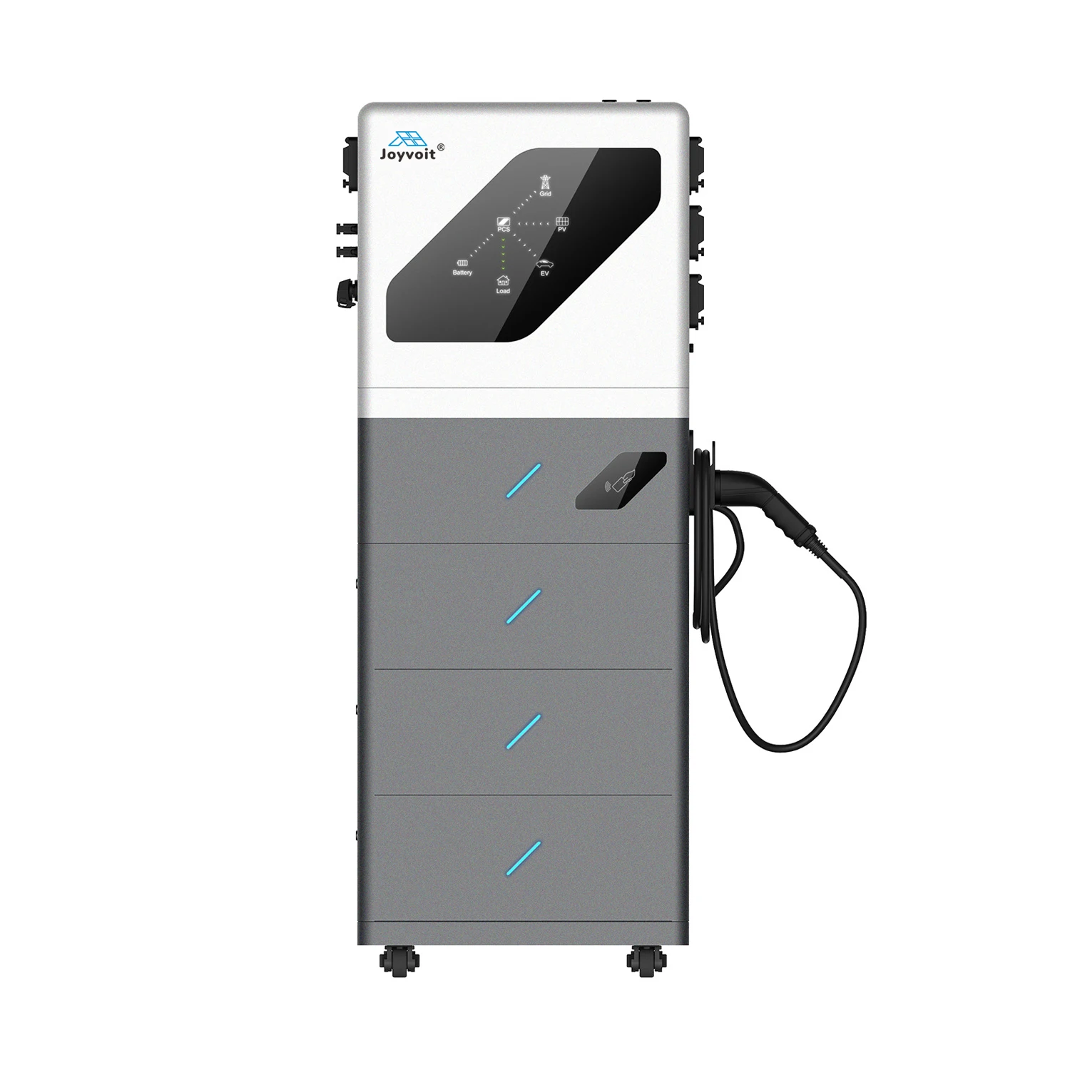 MESS Solution Solar Powered EV Charging Station 7KW Micro Solar Energy Storage System for EV Charger with Mono Half Panels