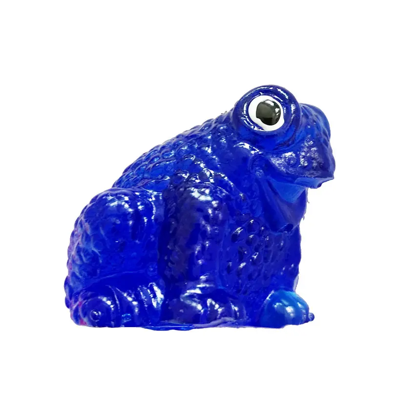 Wholesale TPR squeeze sticky Pressure solution gas transparent material Animal Frogs Toy