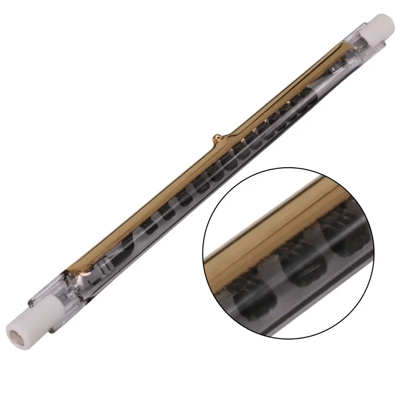 Manufacturer Gold Coated Carbon Fiber Infrared Heating Lamp for Roll Laminating Replacement