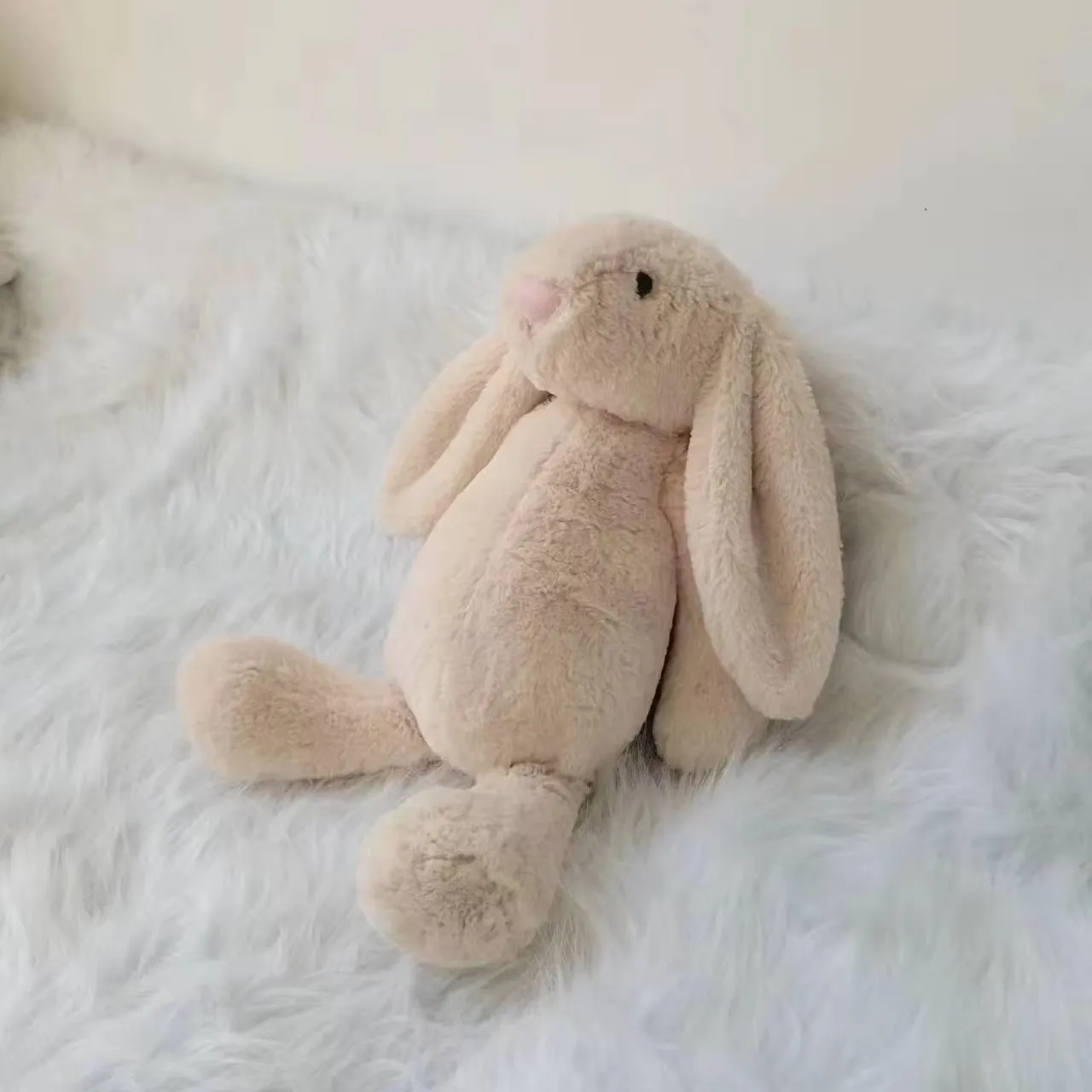 Greenmart Easter Rabbit Plush Toy Cute Stuffed Animal  Bunny Plush Toy Floppy Ears for Babies Holiday Gift
