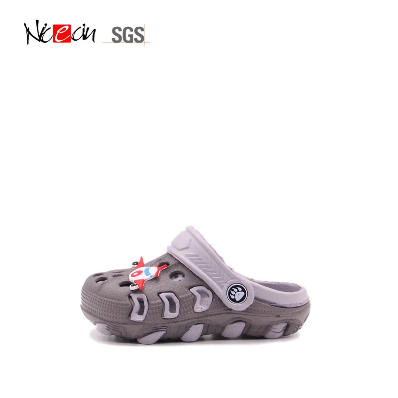 Nicecin, новый стиль, сабо, летние сандалии для мальчиков с украшением самолета