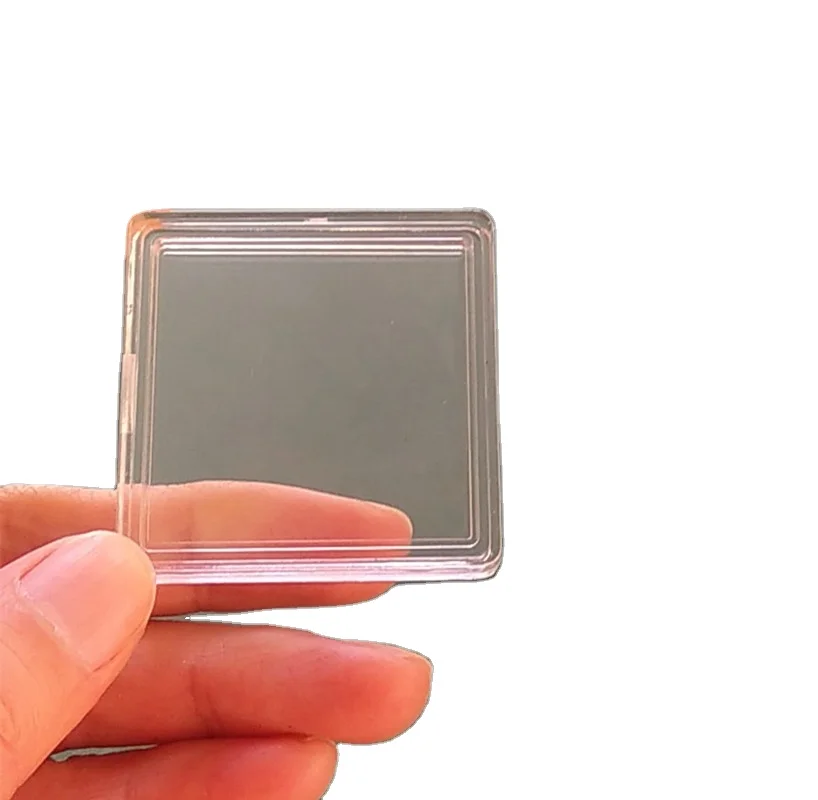 40*40mm Acrylic square capsule for ingot silver bar coin