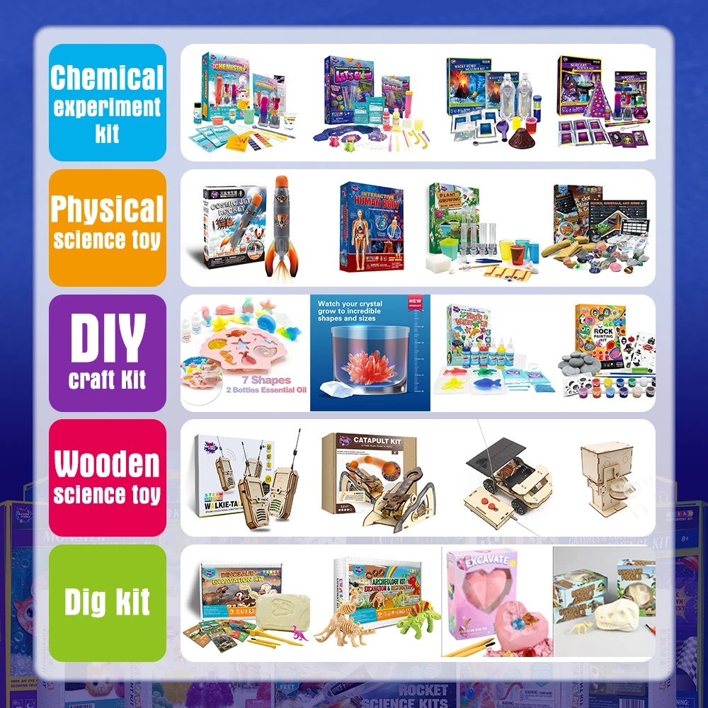 Contains 80+ Experiments Super Science Stem Toy Science Kit for Kids Chemistry Teaching Equipment In Class