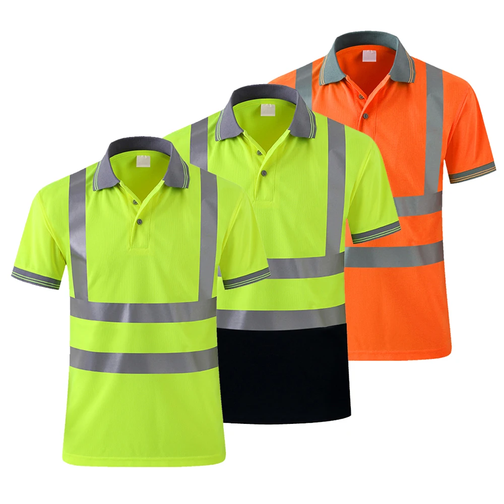 wholesale safety workwear reflective work T shirts men