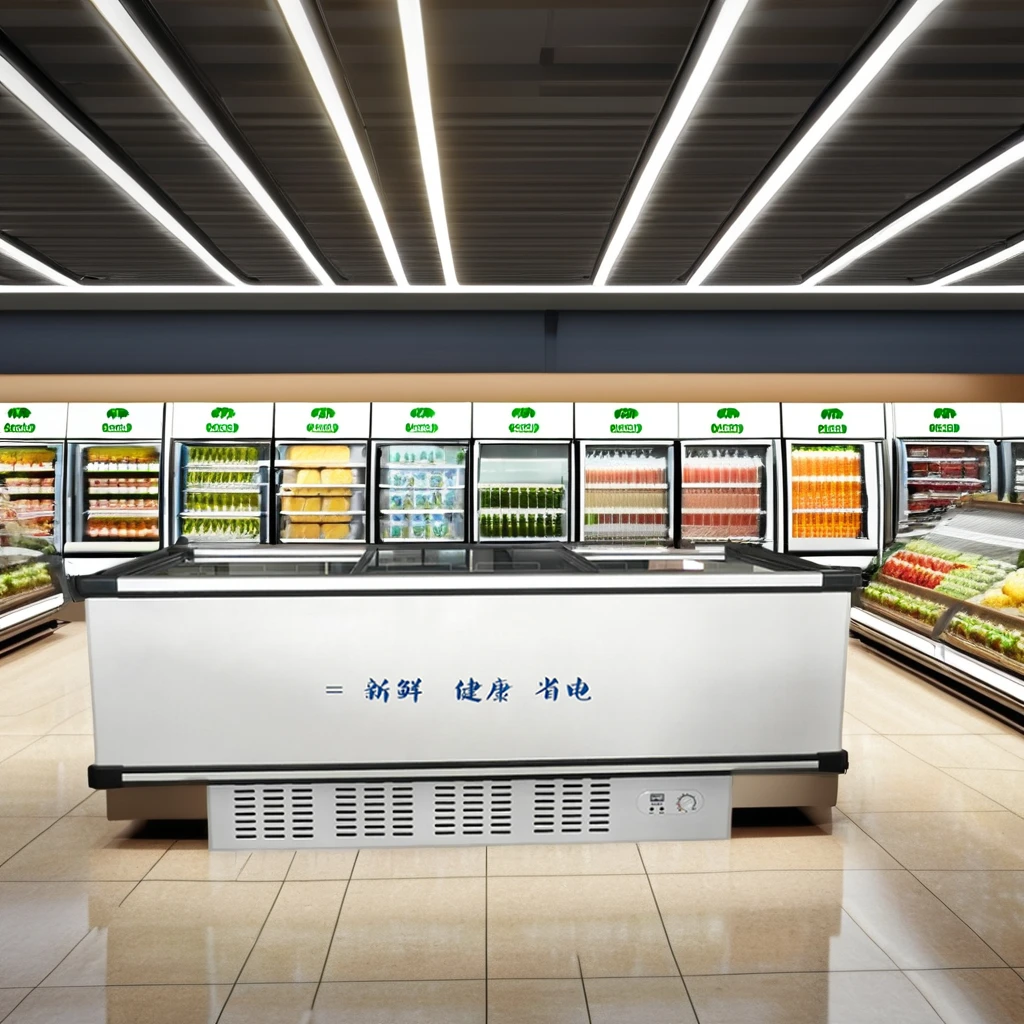 Industrial Single-Temperature Standing Freezer Container Elegant Refrigerator Unit
