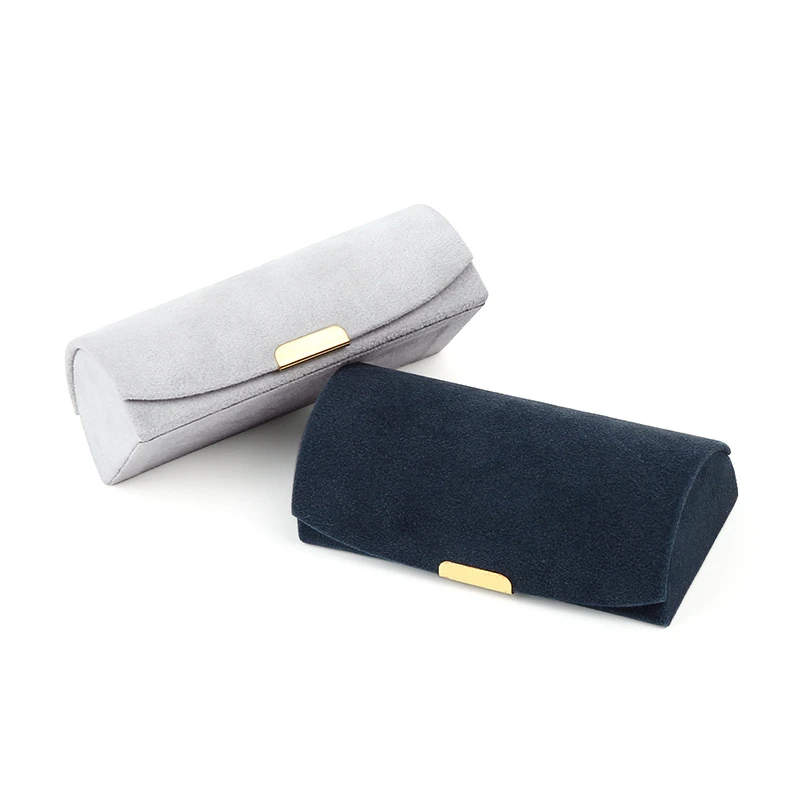Trendy Mini Dome Shape Velvet Jewellery Storage Case Travel Earring Ring Necklace Jewelry Organizer Box