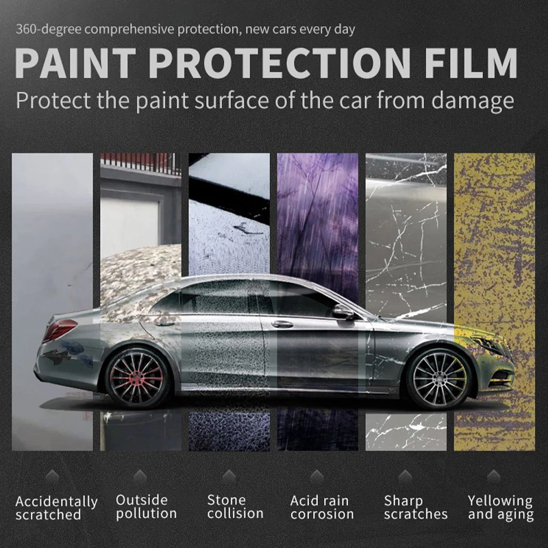5 Years Warranty 7.5 Mil 6.5mil Heat Repair Gloss Anti Scratch Non Yellowing Car Wrap Tpu Tph Ppf Paint Protection Film