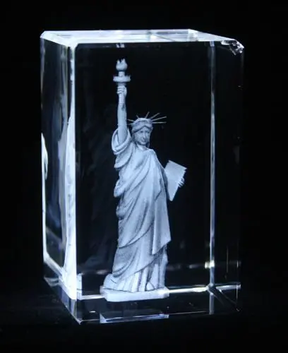 High quality fashional 3d laser crystal engraving decoration gift wedding favors