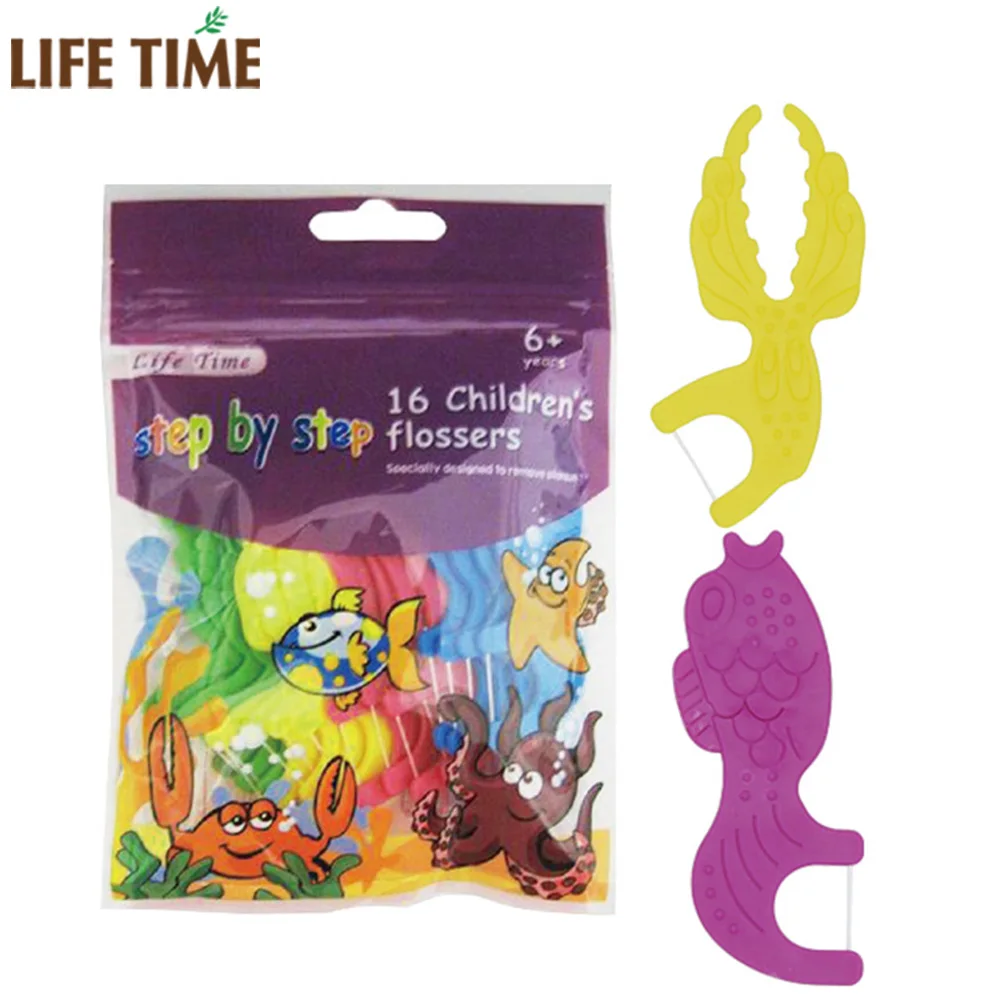 Dental Oral Care Factory kids Toothpicks Teeth Cleaning For Kids Protect Gum Children dental Floss Pick