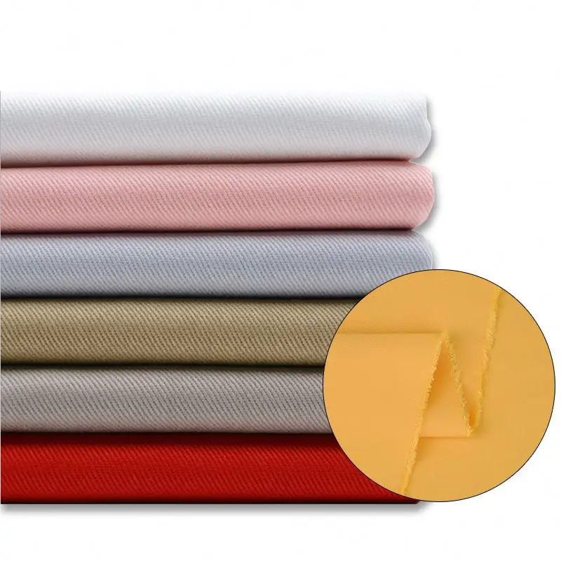 Business Shirt Clothes Shirts Fabric Wholesale China Factory Colorful Woven Plain Dye 100 Cotton for Men Lightweight 24h Online