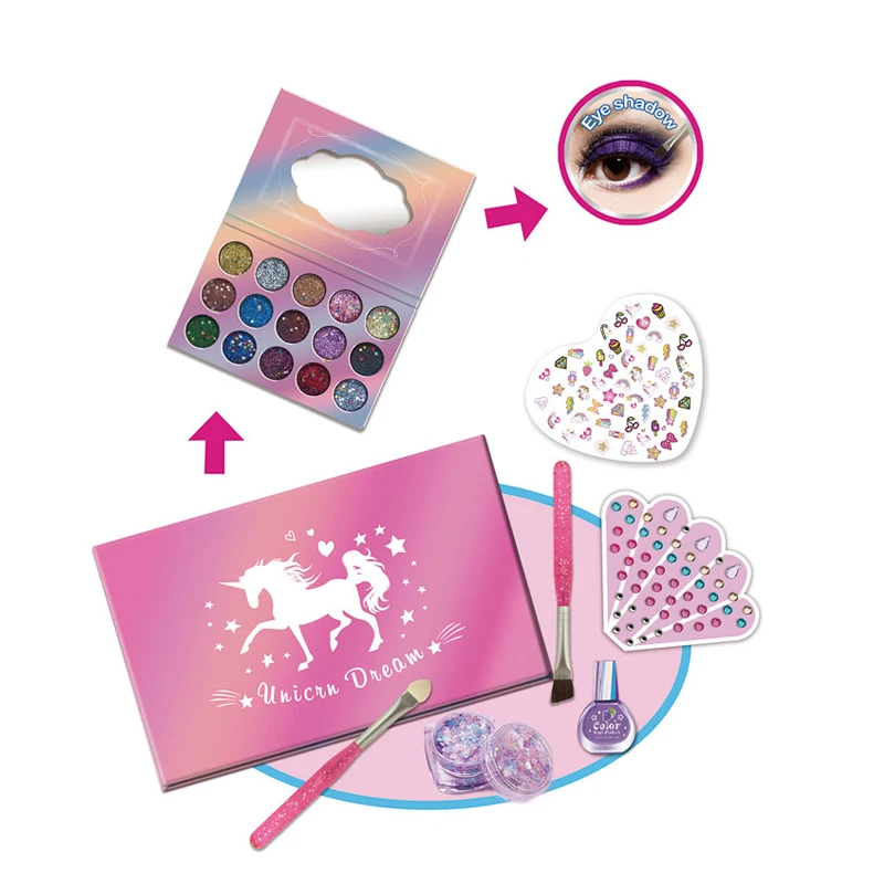 2022 Kids Children Young Girls easy to wash cosmetic Makeup