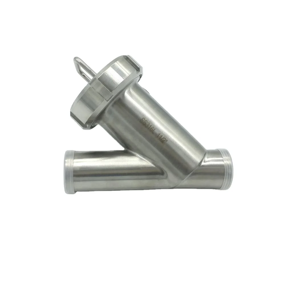 Sanitary Stainless Steel Welded/Clamped/Threaded Y Type Strainer