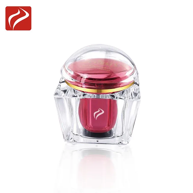 Empty double wall square acrylic cosmetic jar for skin cream 200ml