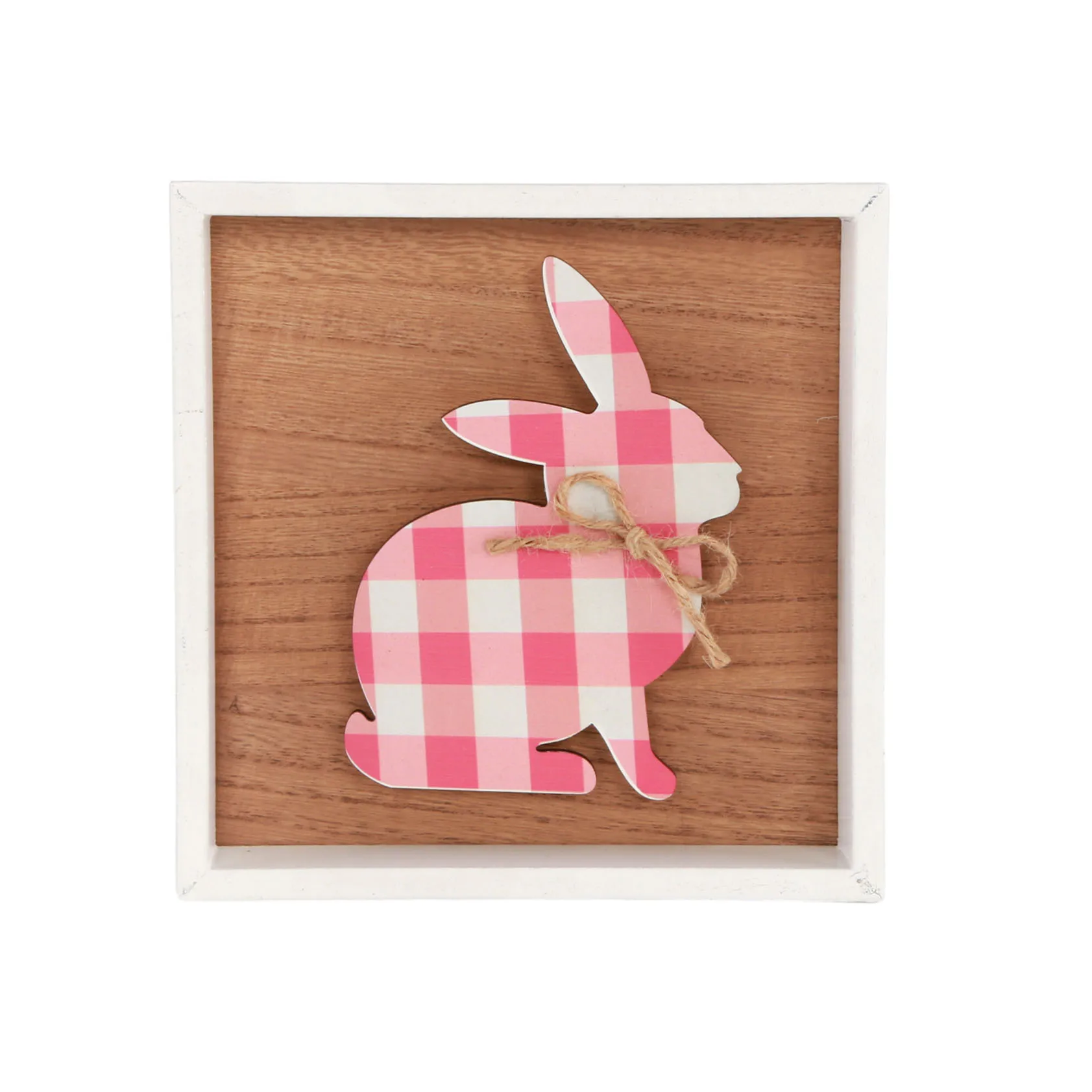 Wood Easter Bunnies Table Ornaments Home Easter Wooden Rabbits Decor Easter Party Decorations DIY Craft