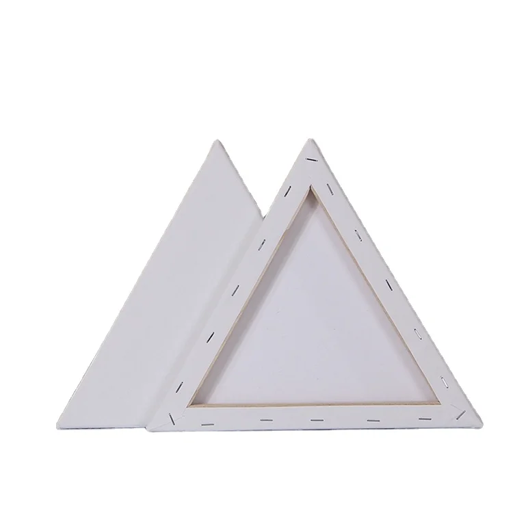 
Triangle 100% cotton blank artist stretch canvas 