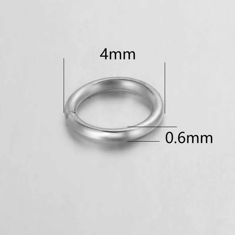Stainless Steel Jump Rings Round Split Rings Wire Close Unsoldered Ring for Jewelry Making
