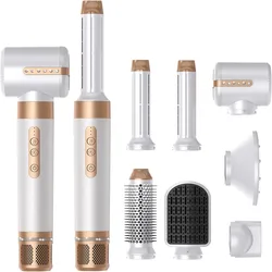 Blow Dryer Brush Set, 7 in 1 Hair Styling Tools 110000 RPM High Speed Ionic Hair Dryer