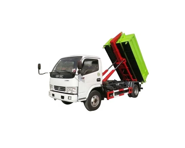 Hook-arm Garbage Truck With Removable Bin For Sale