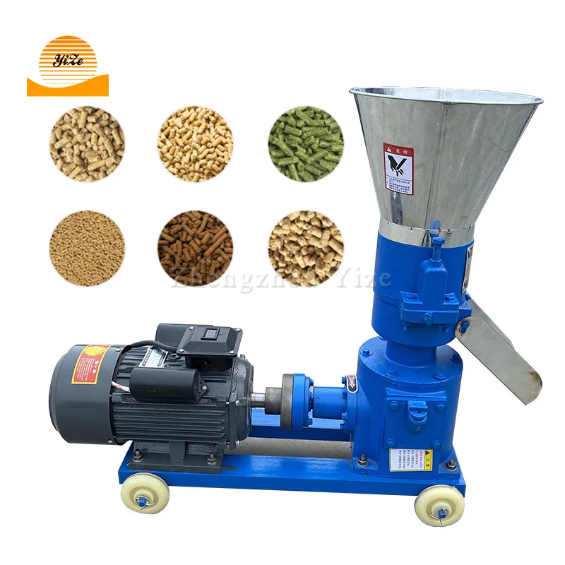Home Use Diesel Engine Electric Pour Aliments Food Pelletizer Extruder Granuls Pellet Mill Machine For Animal Feeds