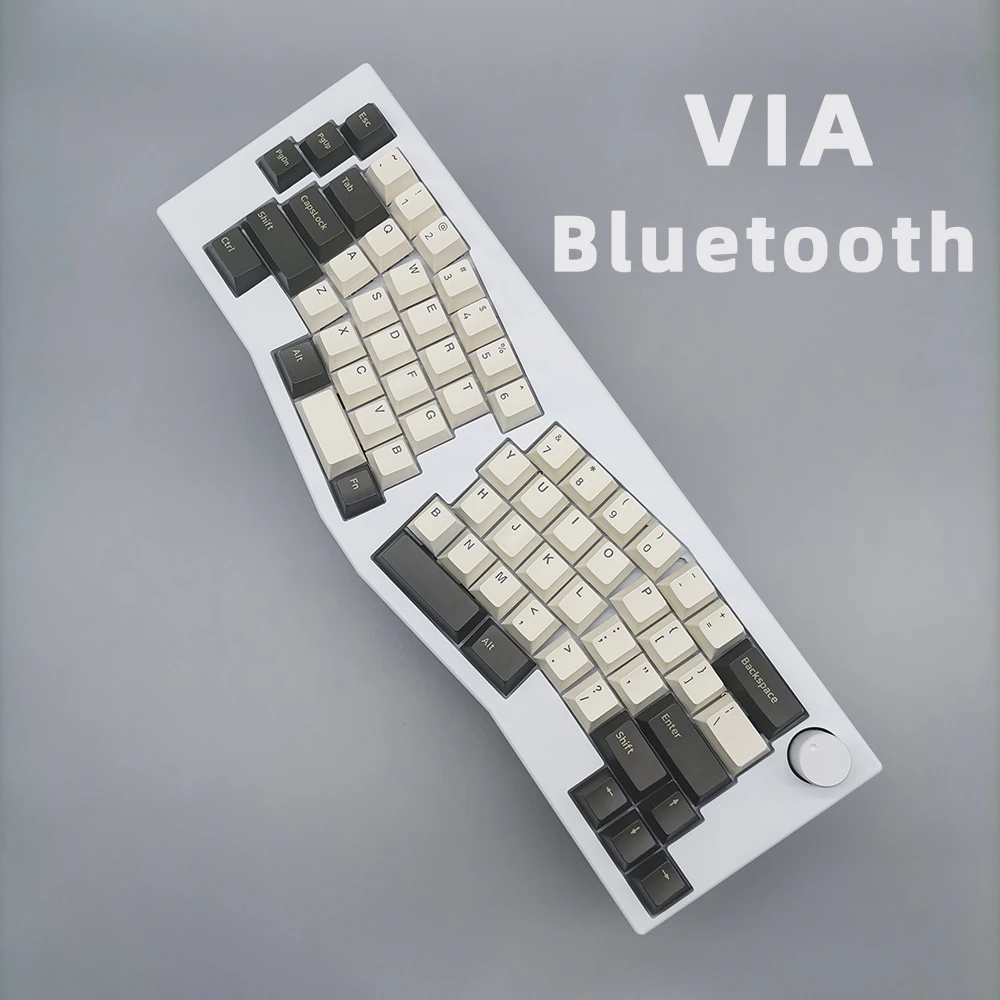 VIA configured 2022 new arrivals CNC aluminum Alice layout ergonomic mechanical RGB south facing PCB gaming keyboard