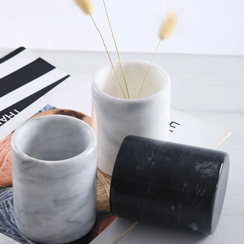 High Quality Wedding Decoration empty Candle Jar Holder Marble Unique Empty Candle Jars with Lids in Bulk