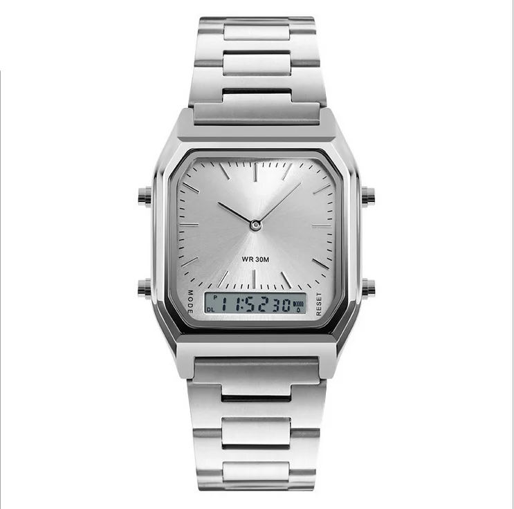 Wholesale multi-function electronic men quartz movement combined watch sport customized digital wristwatch
