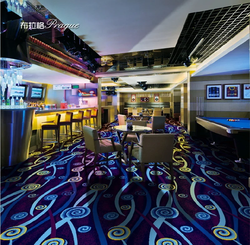 100% Nylon Luxury Hotel Pattern Carpet Soft Wall-to-Wall Tufted Woven Jacquard for Cinema Theater Factory Printed Carpt Home Use