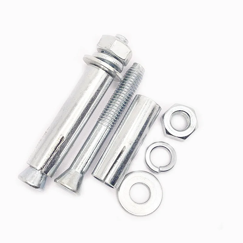 Steel Expansion Screw for Lifting Machine Special Expansion Bolt for Car Gantry Elevator DIN Standard Plain Finish