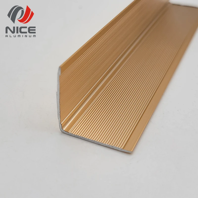 High Quality Trim Strip Floor Aluminum Alloy L-shaped Edge Wrapped External Corner decorative strip