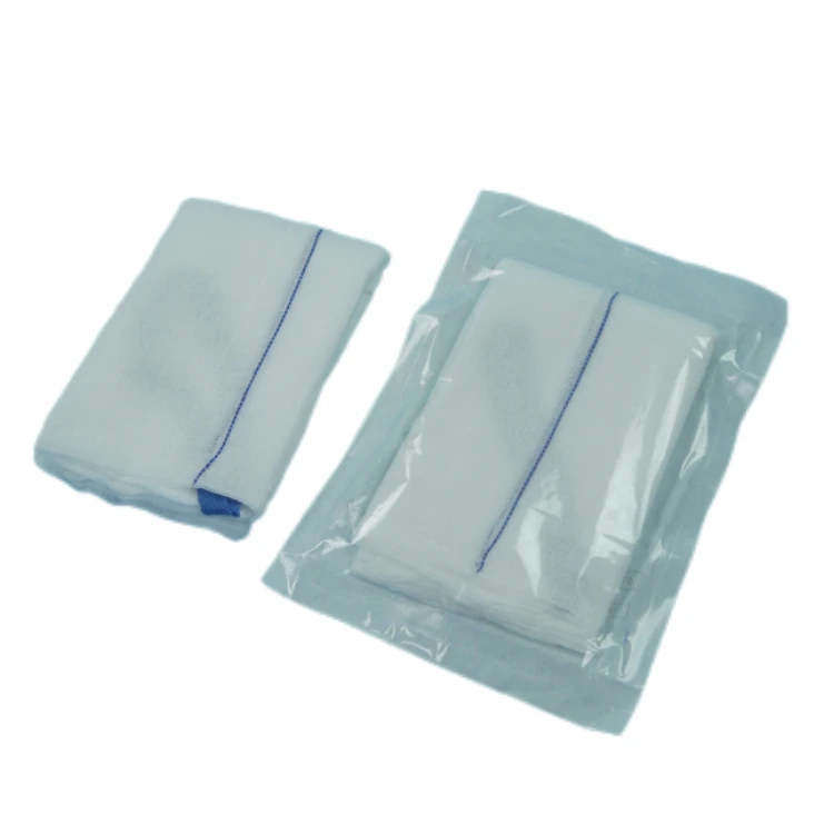 45*45CM Medical Compressed Gauze Sterile Lap Sponges With or Without X-ray Surgical Gauze