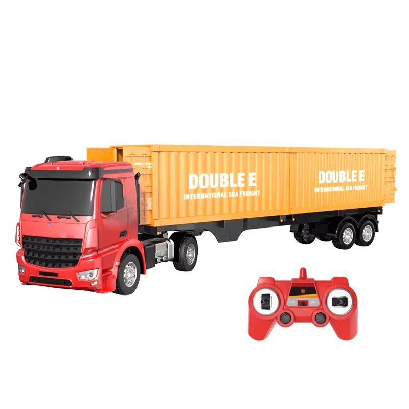 1:26 Large scale rc remote control trailer container truck kit toys for kids
