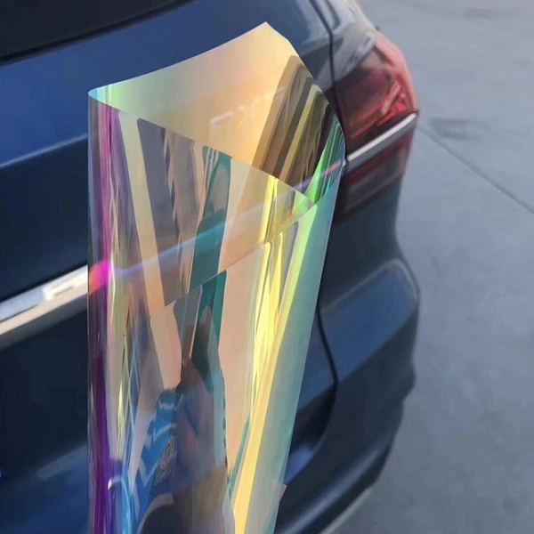 Hot Sale 2mil VLT70% Plastic Decorative Window Film Color Changing Chameleon Rainbow Film