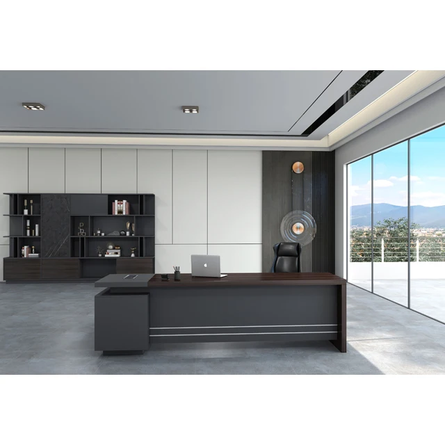 
L Shaped Wooden Office Furniture Executive Office desk 