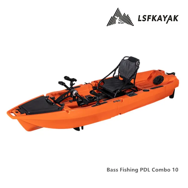 10ft Plastic Solo Pedal Fishing Kayak Modular Propel Gear Kayak for 1 Person for Fishing Kayak Boat