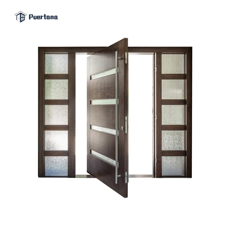 Foshan Factory 360 Degrees Wood Pivot Door System With Hinges