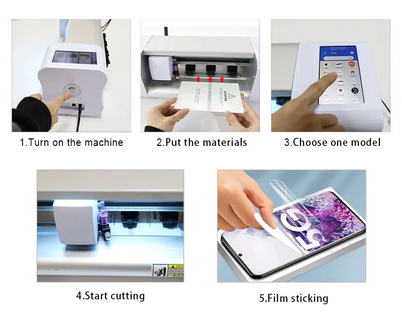 Skycut CA310 High Speed Smart Phone Screen Protector Back Skin Sticker TPU Hydrogel Film Cutter Plotter Cutting Machine For Lapt