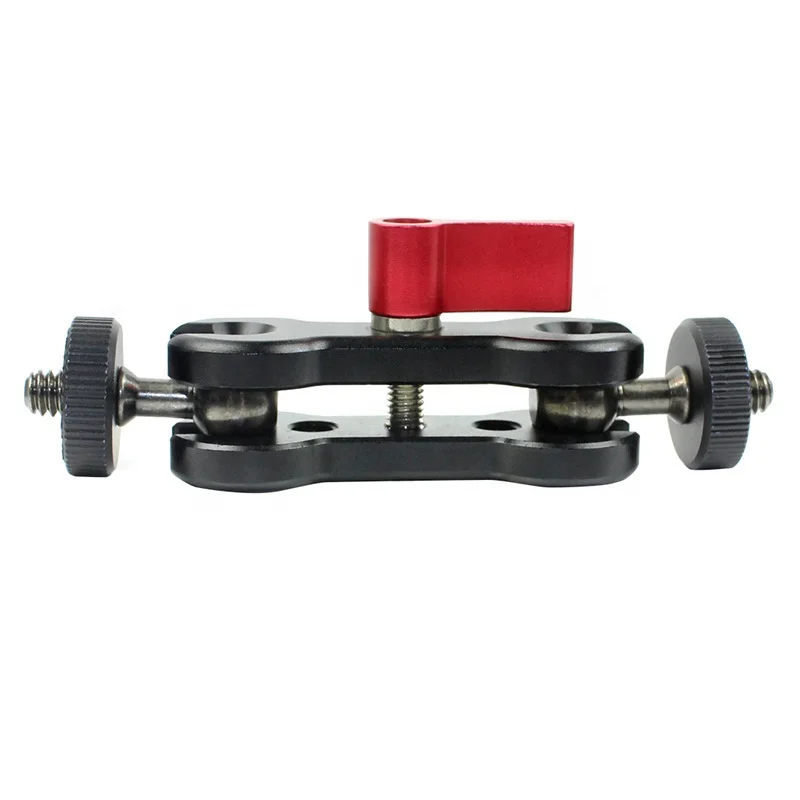 Универсальный крепежный адаптер Magic Arm с двойной шаровой головкой «Горячий башмак», 1/4 дюйма, Удлинительный кронштейн для штатива, аксессуар для цифровой зеркальной камеры