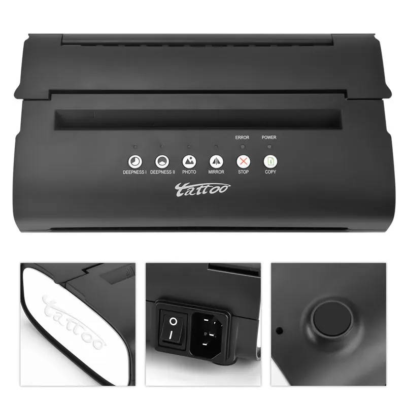 Kissure Tattoo Transfer Machine Stencils Device Copier Printer Drawing Thermal Tool For Tattoos Photos Transfer Paper Copy Print
