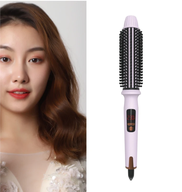 Volumizing Brush Hair Iron hot air ceramic curling iron brush styler for women All in one dryer&volumizer